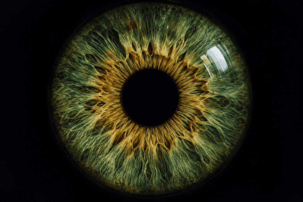emerald green iris eye photography
