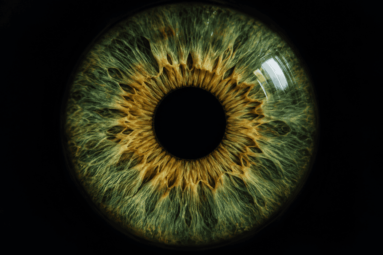 emerald green iris eye photography